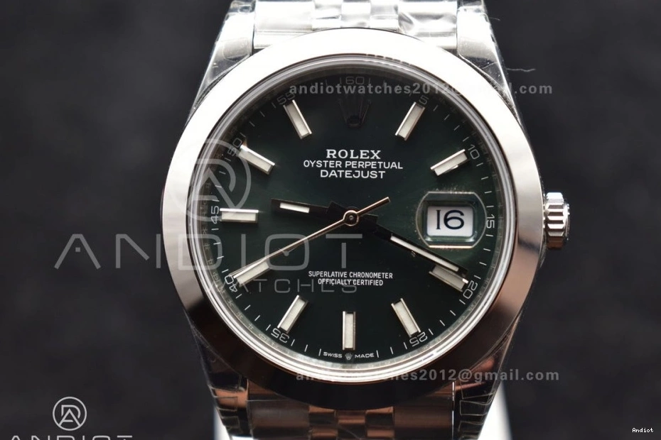 Snug Jubilee 126300 VSF VS Bracelet Dial 1:1 587 Edition SS On 904L 41 Green DateJust Best 0730